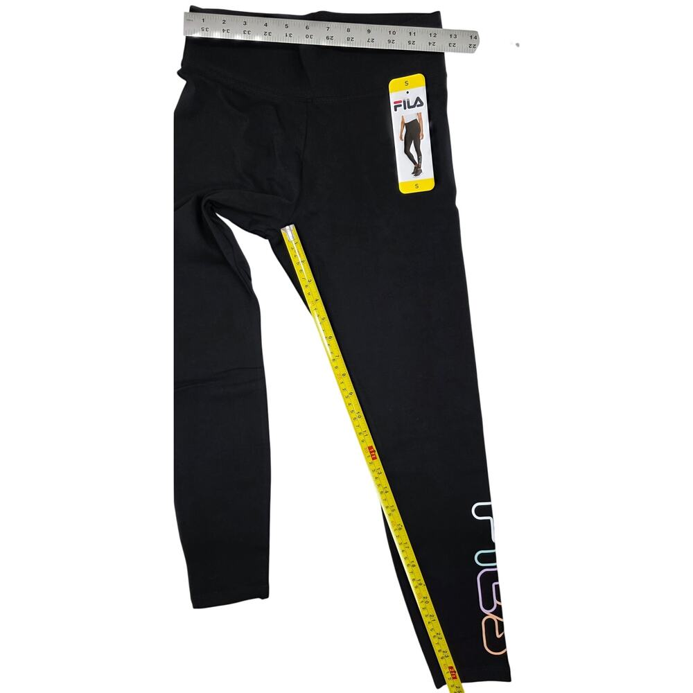 Fila Black Logo Pull-On Athletic Leggings - Picture 8 of 8